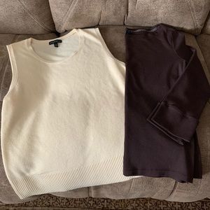 Ladies Sleeveless Sweater/Long Sleeved Shirt